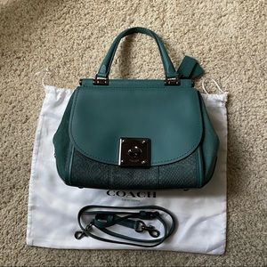 Brand New Coach Drifter Top Handle with Snakeskin